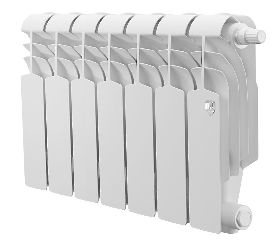 Биметаллический радиатор отопления Royal Thermo Vittoria Super 300 VDR80 7 секций Bianco Traffico