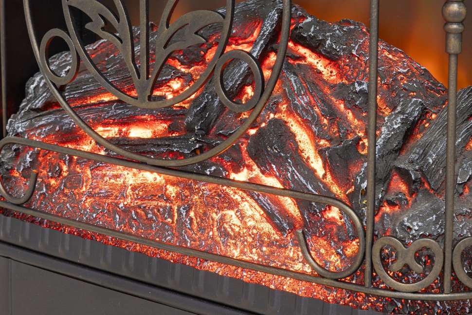 Каминокомплект Royal Flame Palermo SFT (Разборный) c очагом Majestic FX M Brass слоновая кость