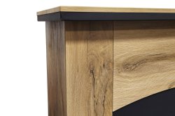 Каминокомплект Royal Flame Barcelona (Разборный) Дуб галифакс c очагом Fobos FX M Brass