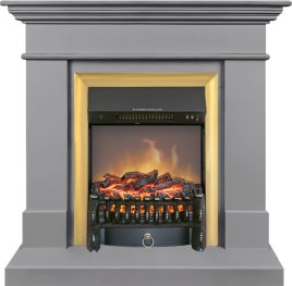 Каминокомплект Royal Flame California STD CRM (Разборный) с очагом Fobos FX M Brass санд грей