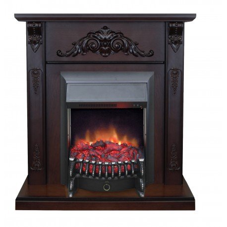 Каминокомплект RealFlame Anita STD/EUG AO с очагом Fobos Lux Black S