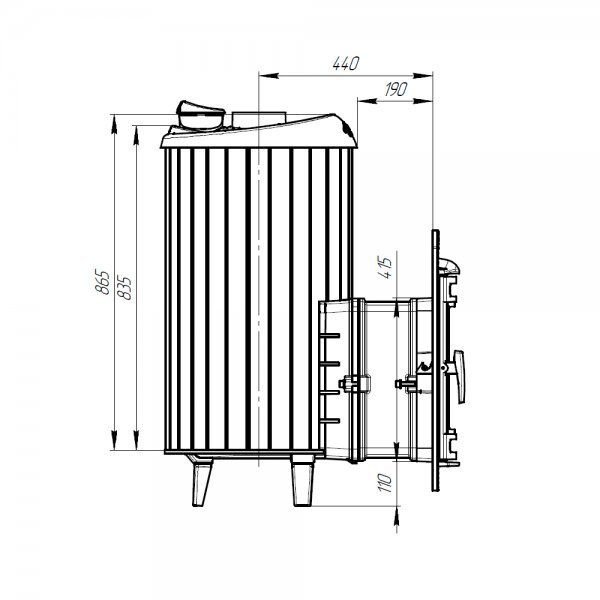 Печь банная PROMetall Атмосфера XL в ламелях Жадеит наборный рисунок