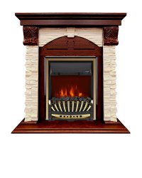Каминокомплект Royal Flame Dublin (Разборный) с очагом Aspen Gold орех каньон/сланец