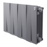 Биметаллический радиатор отопления Royal Thermo PianoForte 300 серебристый 8 секций
