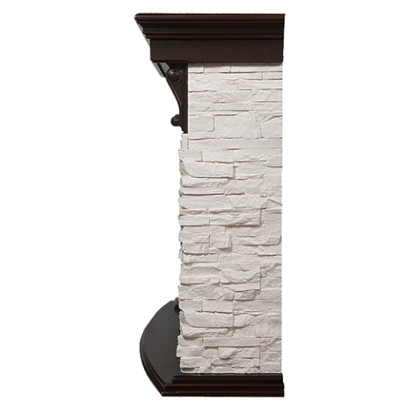 Портал Firelight Torre 30S сланец белый/шпон темный дуб