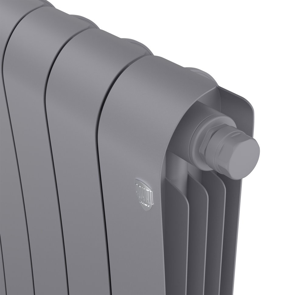 Биметаллический радиатор отопления Royal Thermo Infinity 500 VR80 4 секции Silver Satin