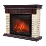Каминокомплект Firelight Bricks 30 с очагом Electrolux EFP/P-3020LS N камень бежевый/шпон темный дуб