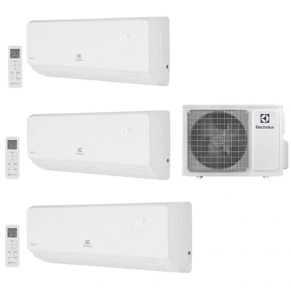 Мульти сплит-система на 3 комнаты 35+20+20 м2 Electrolux EACS/I-12+07+07 НMB/FMI-24-3/N8_ERP