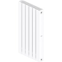 Биметаллический радиатор отопления Rifar Supremo 800 боковое подключение 5 секций белый RAL 9016