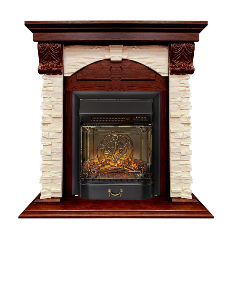 Каминокомплект Royal Flame Dublin (Разборный) с очагом Majestic FX M Black RC орех каньон/сланец