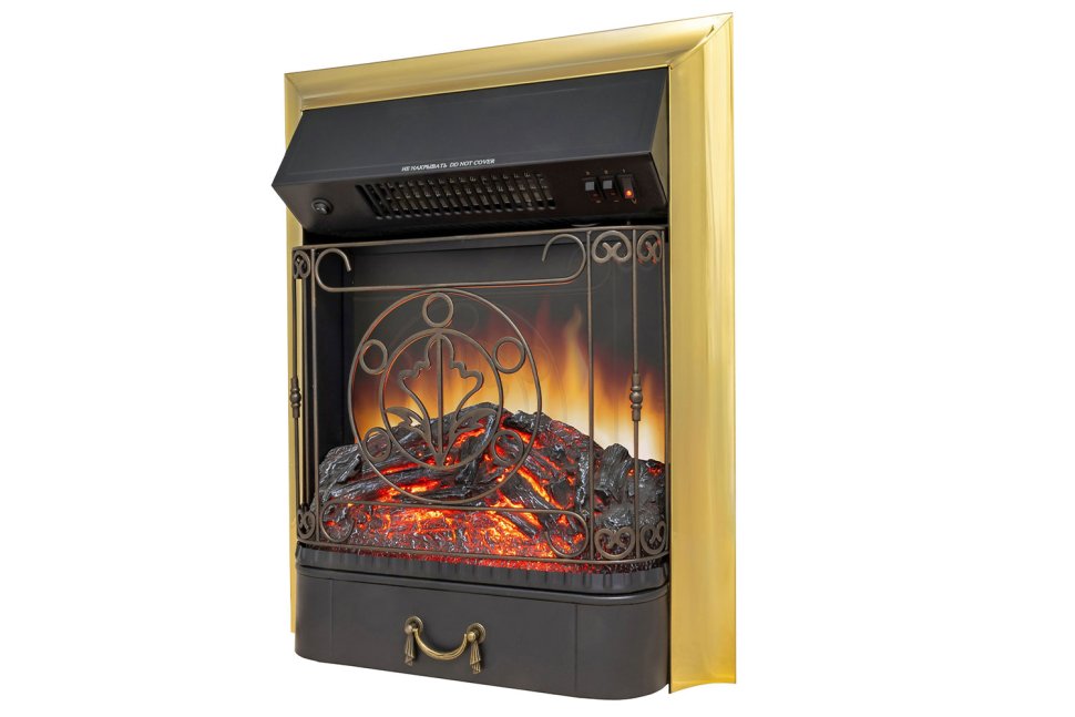 Каминокомплект Royal Flame Dublin (Разборный) с очагом Majestic FX M Brass орех каньон/сланец