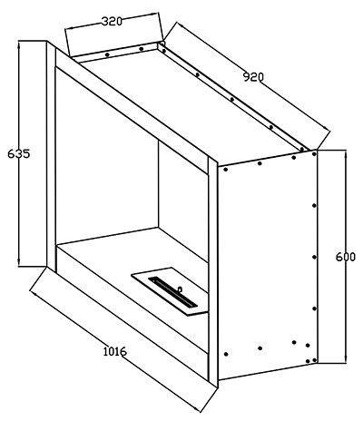 Биокамин модульный Silver Smith Capsula Lux