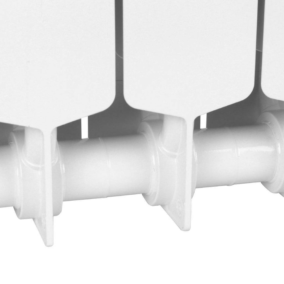 Биметаллический радиатор отопления Rifar Supremo 800 боковое подключение 11 секций белый RAL 9016