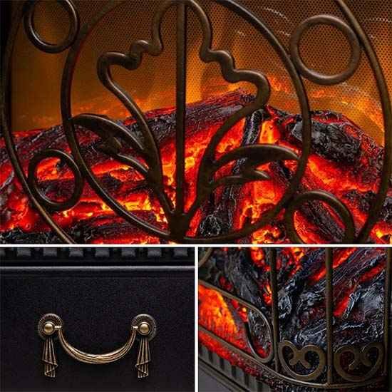 Каминокомплект Хорошие Камины Марс с очагом Royal Flame Majestic FX M Brass венге