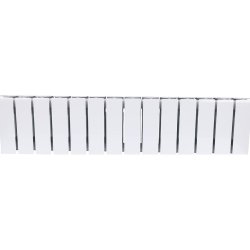 Биметаллический радиатор отопления Rifar Base 200 боковое подключение 14 секций белый RAL 9016