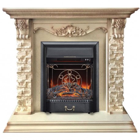 Каминокомплект RealFlame Patricia WT с очагом Majestic Lux Black S