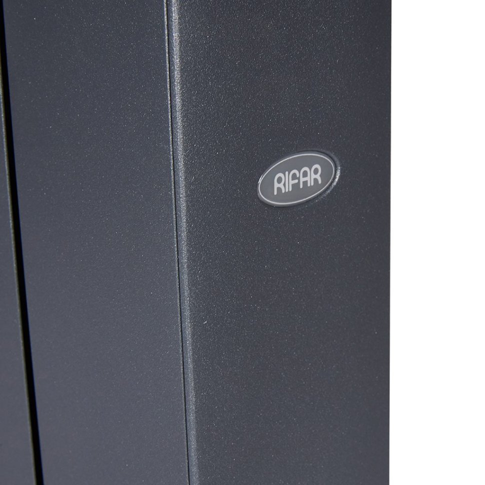 Биметаллический радиатор отопления Rifar Supremo Ventil SVR 500 нижнее правое подключение 6 секций титан