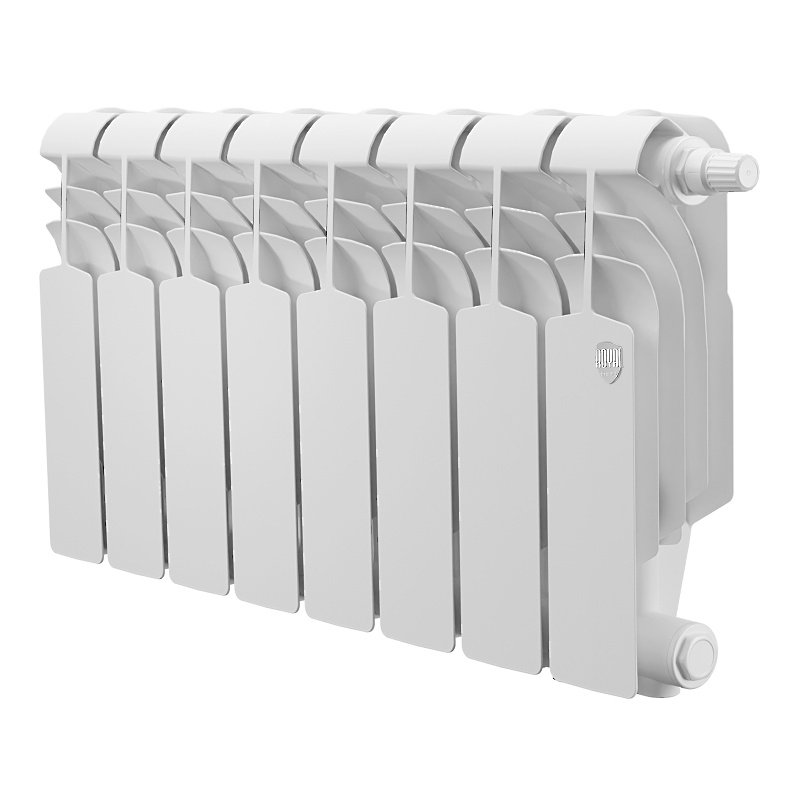 Биметаллический радиатор отопления Royal Thermo Vittoria Super 300 VDR80 8 секций Bianco Traffico