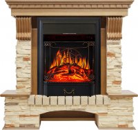 Каминокомплект Royal Flame Pierre Luxe сланец с очагом Majestic FX Black