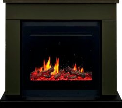 Каминокомплект Royal Flame Bergen 23 (Разборный) с очагом 5D V-ART 25 темная олива