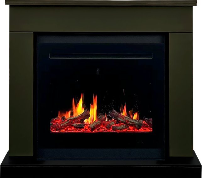 Каминокомплект Royal Flame Bergen 23 (Разборный) с очагом 5D V-ART 25 темная олива