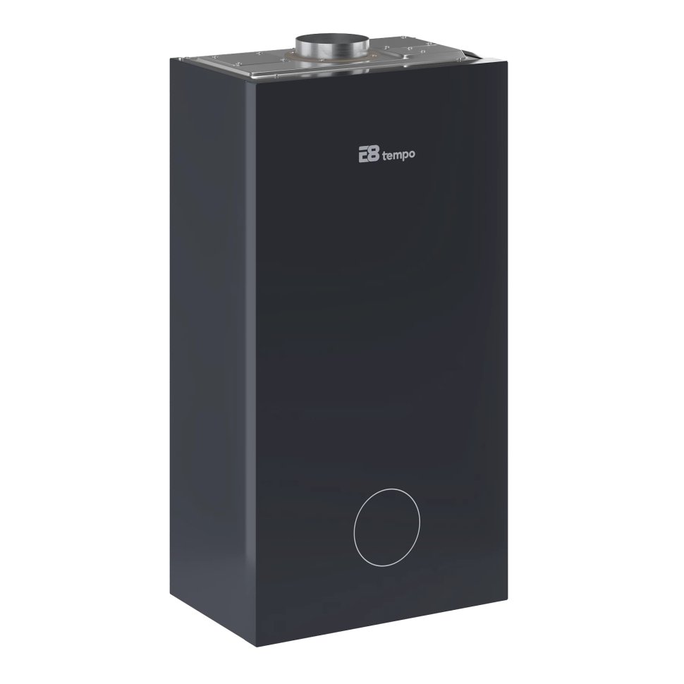 Настенный газовый котел E8 tempo GHA24V (стеклянная панель серый графит)