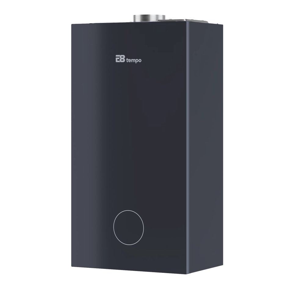 Настенный газовый котел E8 tempo GHA24V (стеклянная панель серый графит)