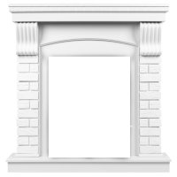 Портал Firelight Jersey Classic камень белый/белый дуб